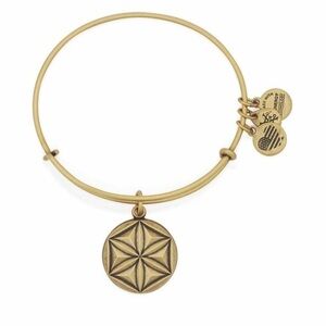 Alex and Ani Aphrodite's Flower Rafaelian Gold Bangle Bracelet